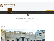 Tablet Screenshot of hotelneeraj.com